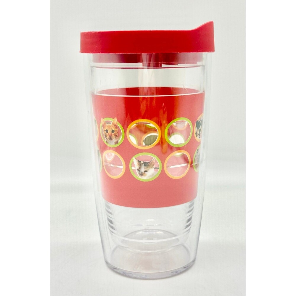 Dog and Cat Red Tervis Tumbler 16 oz Morris Animal Foundation